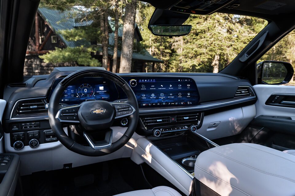 Close-up of the 2025 Chevrolet Suburban Infotainment System