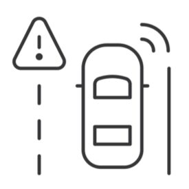 Transparen Lane Keep Assist Icon