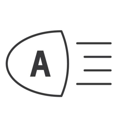 Transparent Auto Beam Intellibeam icon