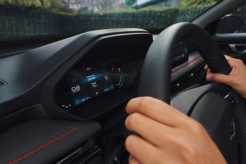 Close-up of the Infotainment Touchscreen of a 2026 Chevrolet Groove