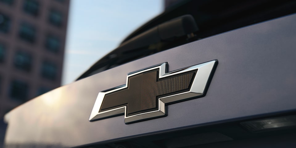 Close-up of the Chevrolet badge