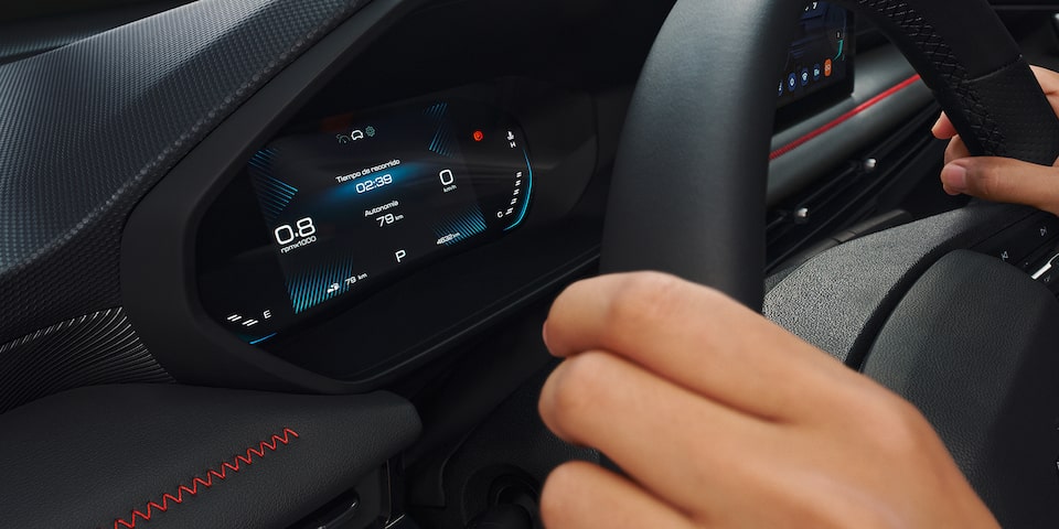 Close up of a driver information center of the new 2026 Chevrolet Groove