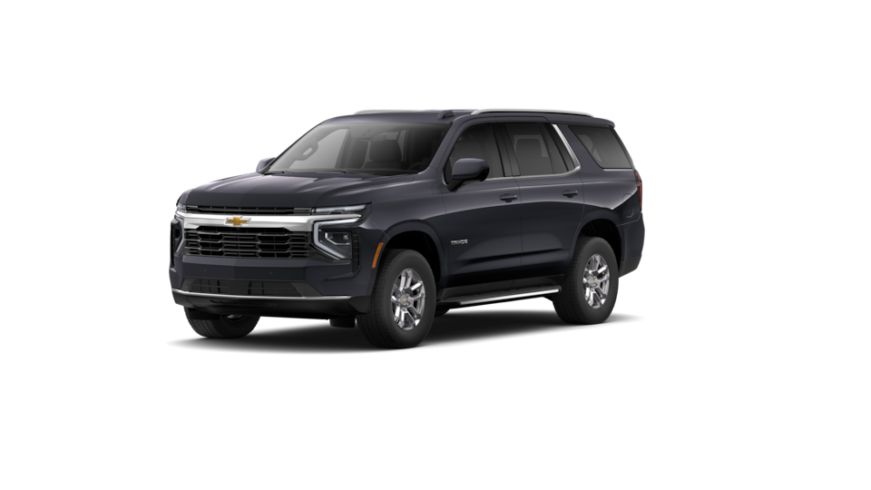 Front Three-Quarters of 2026 Tahoe SUV in Dark Ash Metallic