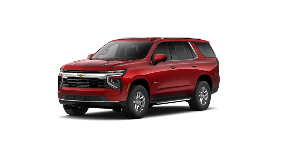 Front Three-Quarters of 2026 Tahoe SUV in Radiant Red Tintcoat