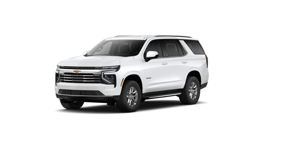 Front Three-Quarters of 2026 Tahoe SUV in Summit White
