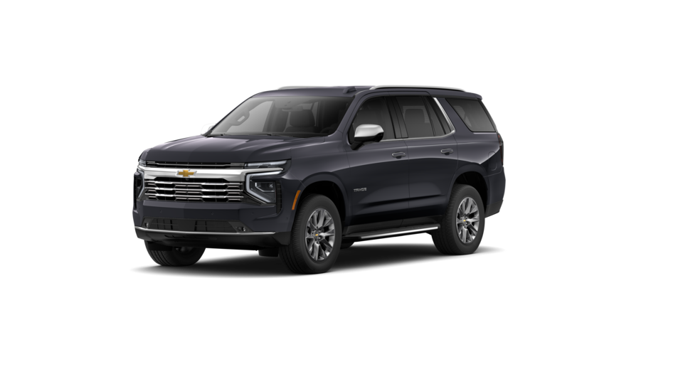 Front Three-Quarters of 2026 Tahoe SUV in Dark Ash Metallic