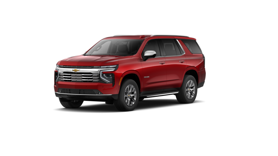 Front Three-Quarters of 2026 Tahoe SUV in Radiant Red Tintcoat