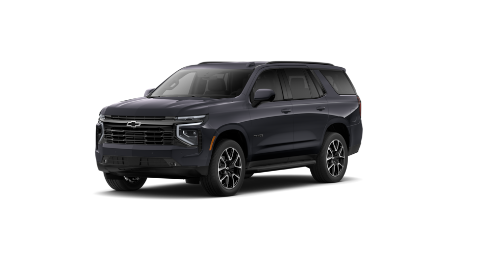 Front Three-Quarters of 2026 Tahoe SUV in Dark Ash Metallic