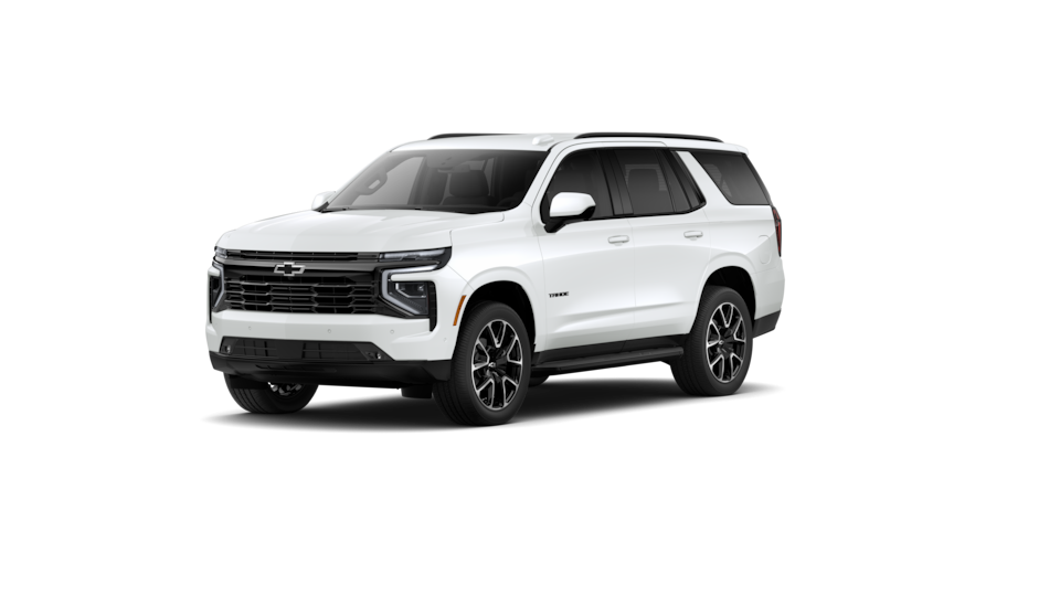 Front Three-Quarters of 2026 Tahoe SUV in Summit White