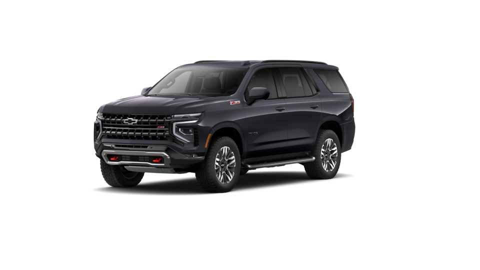 Front Three-Quarters of 2026 Tahoe SUV in Dark Ash Metallic