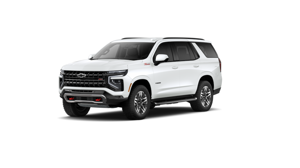Front Three-Quarters of 2026 Tahoe SUV in Summit White