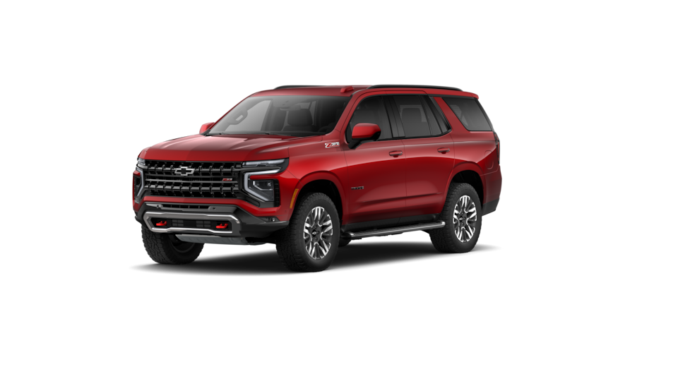 Front Three-Quarters of 2026 Tahoe SUV in Radiant Red Tintcoat