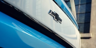 Rear badging of the  Chevrolet Spark EUV in Sea Blue with Polar White Roof
