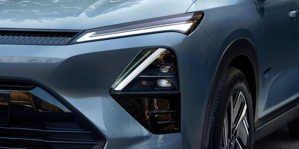 Sleek modern exterior with LED headlamps
