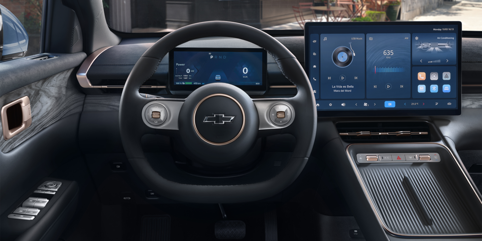 Interior shot of the new 2026 Chevrolet Captiva EV