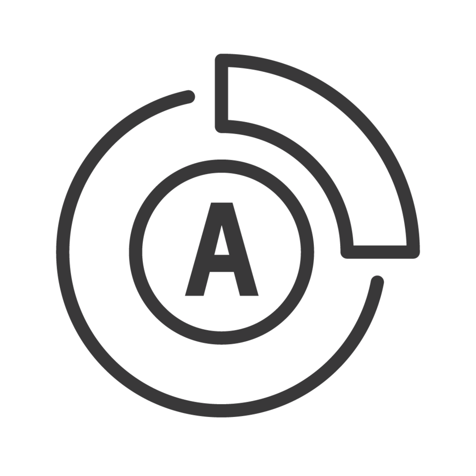 Transparent Front Automatic Braking icon