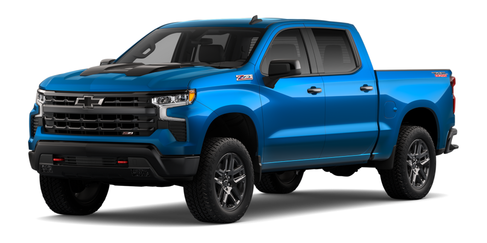 Chevrolet Silverado Glacier Blue Metallic Trail Boss