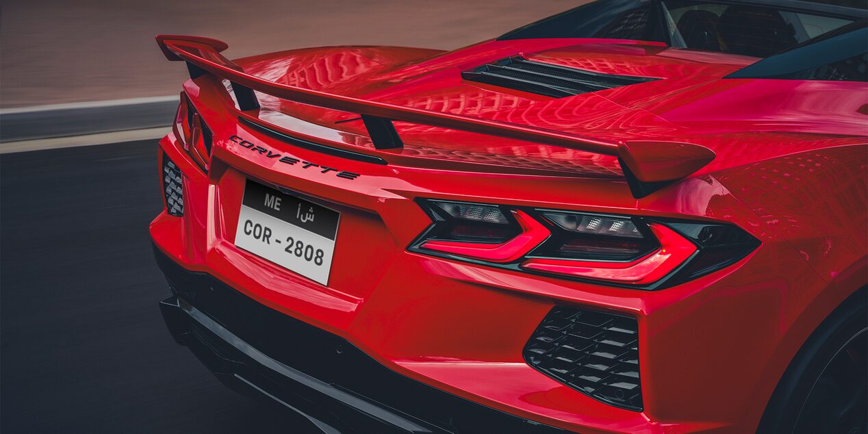 Rear View of 2025 Corvette Stingray
