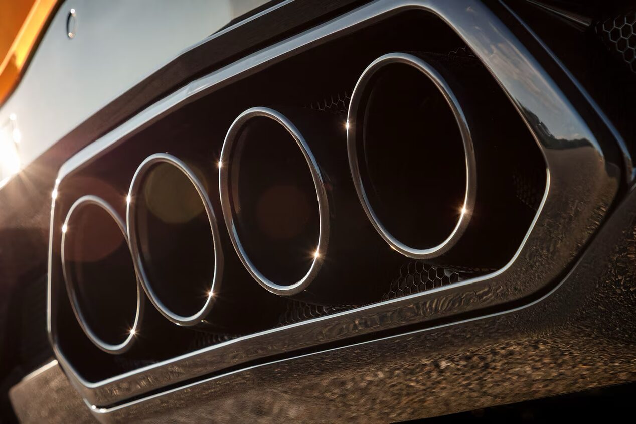 Close-up image of z06 Exhaust