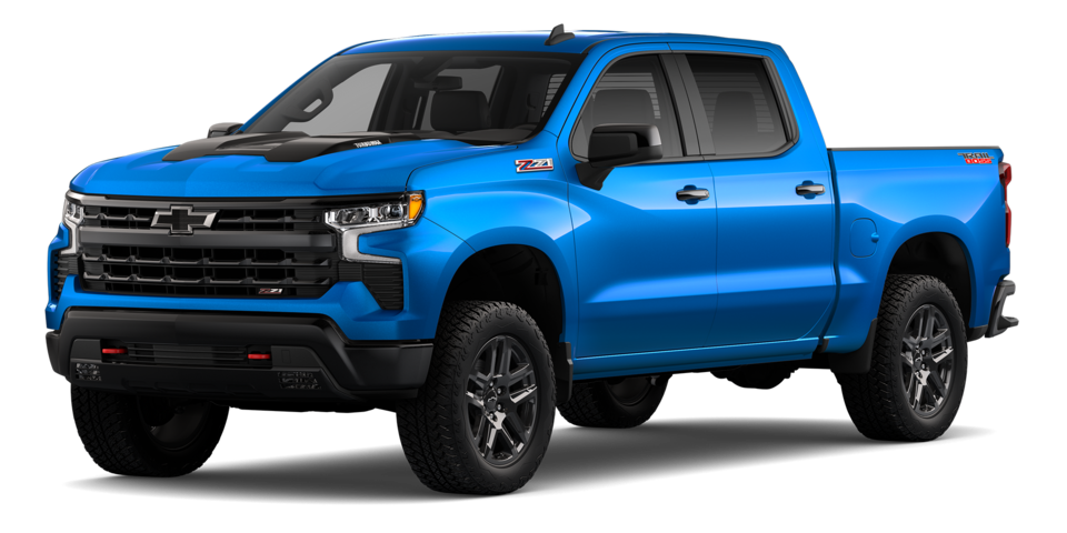 Chevrolet Silverado Glacier Blue Metallic Trail Boss