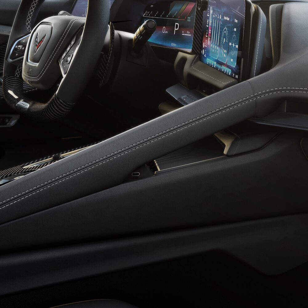 Interior Passenger Dashboard View Inside the 2026 Corvette