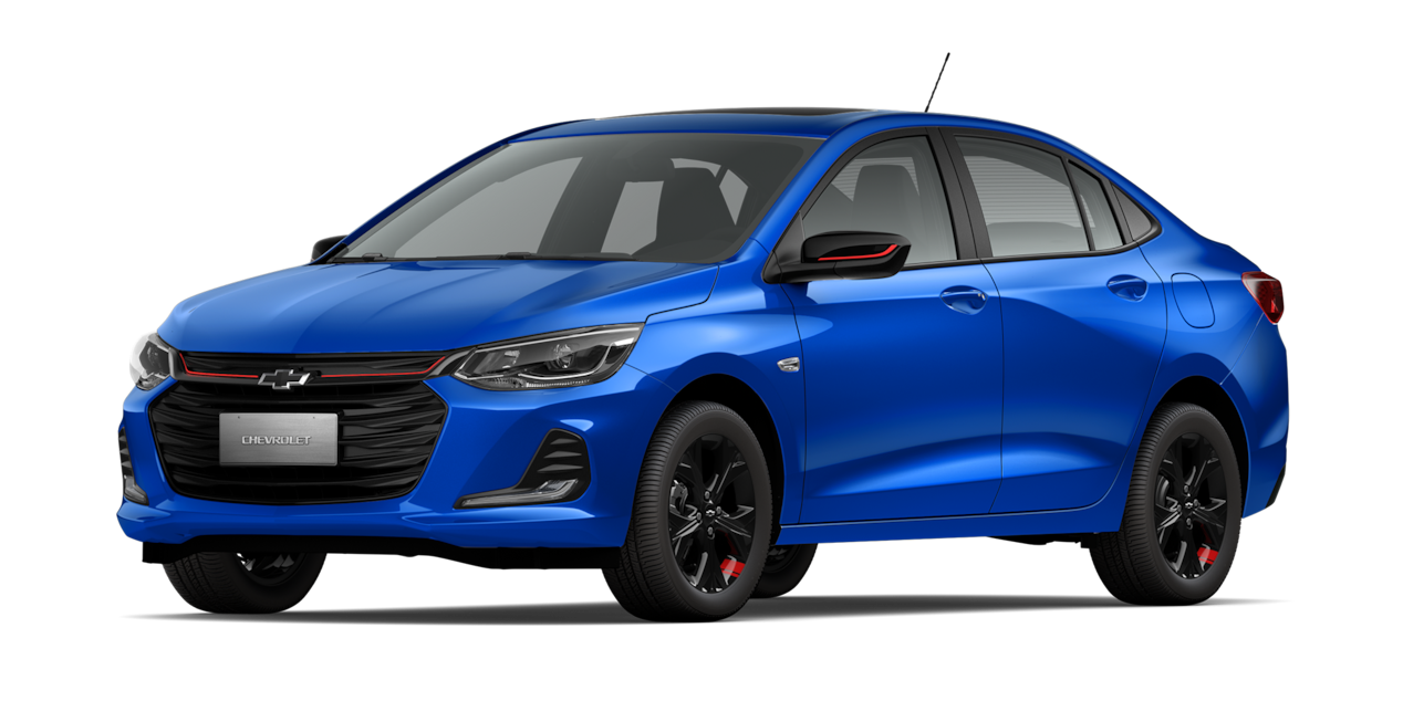  Chevrolet Onix 2026, sedán deportivo en color azul eléctrico