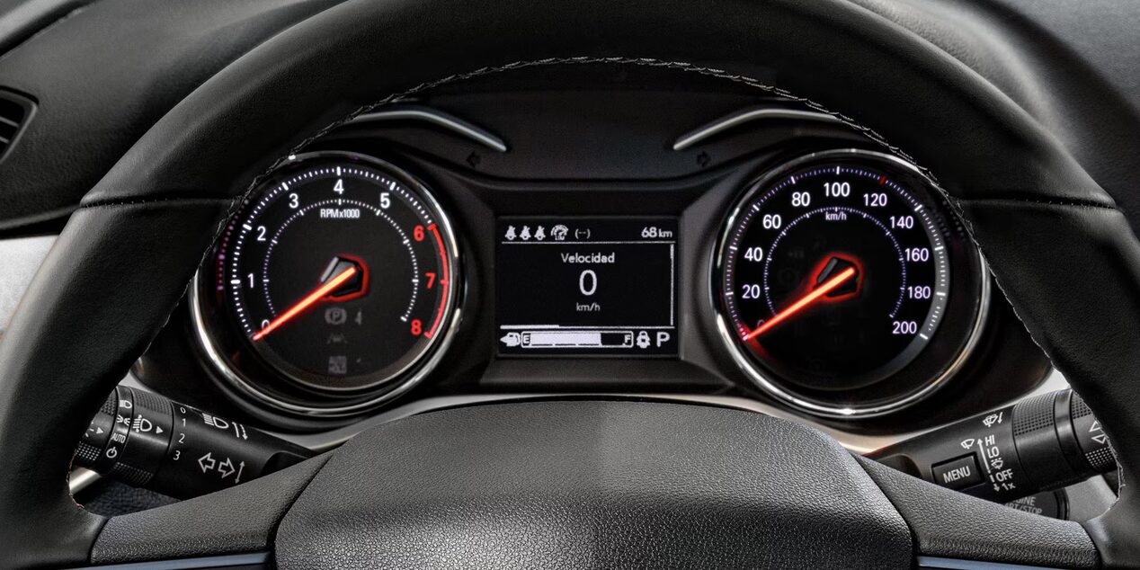 Clúster de 3.5 pulgadas segmentado para Chevrolet Onix 2026, sedán