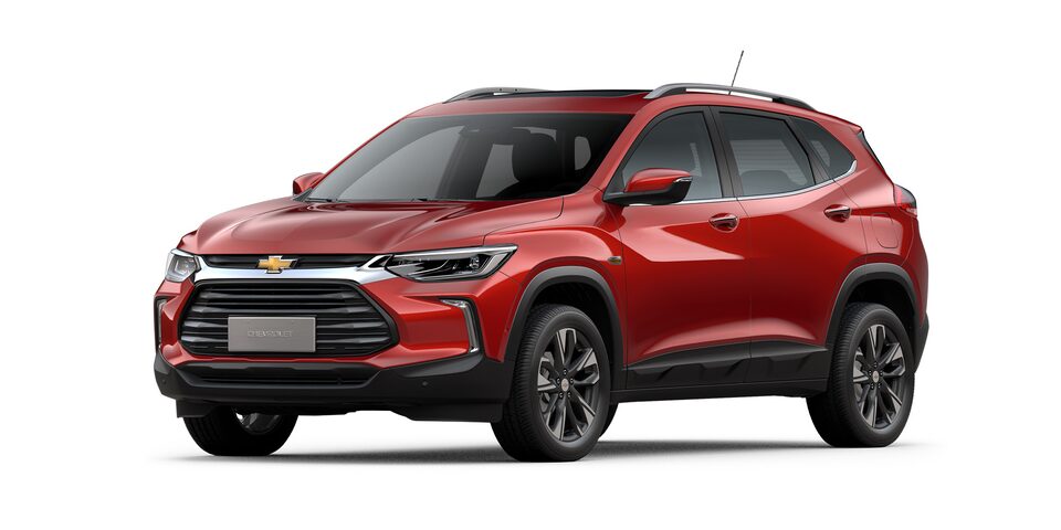 Chevrolet Tracker 2025 en color Rojo Flama