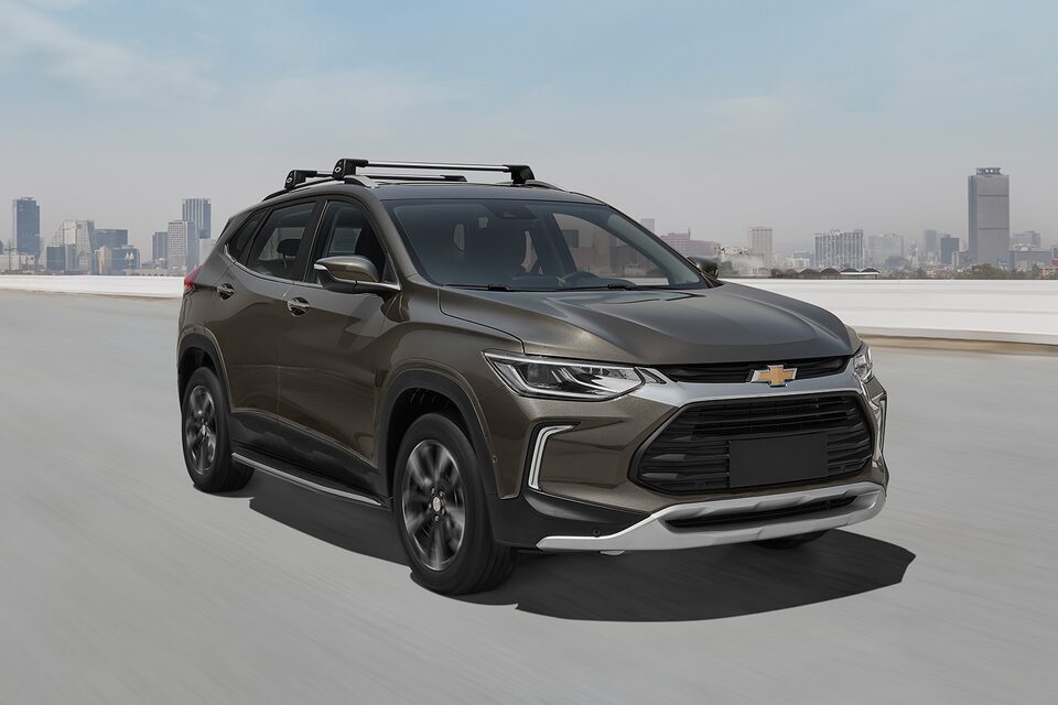 Chevrolet Tracker 2025 con rines de aluminio bitono de 17"