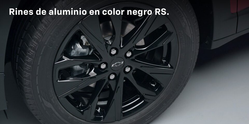 Rines de aluminio en color negro para Chevrolet Tracker RS