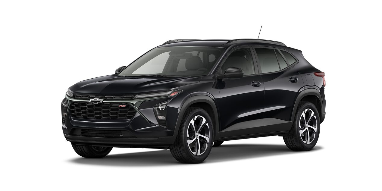 Elige tu nueva Chevrolet Trax 2025, tu SUV deportiva urbana en elegante color Negro Metálico