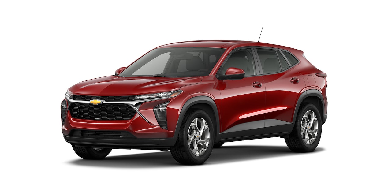SUV deportiva urbana Chevrolet Trax 2025 versión LS transmisión automática de 6 velocidades y rines de 16 pulgadas