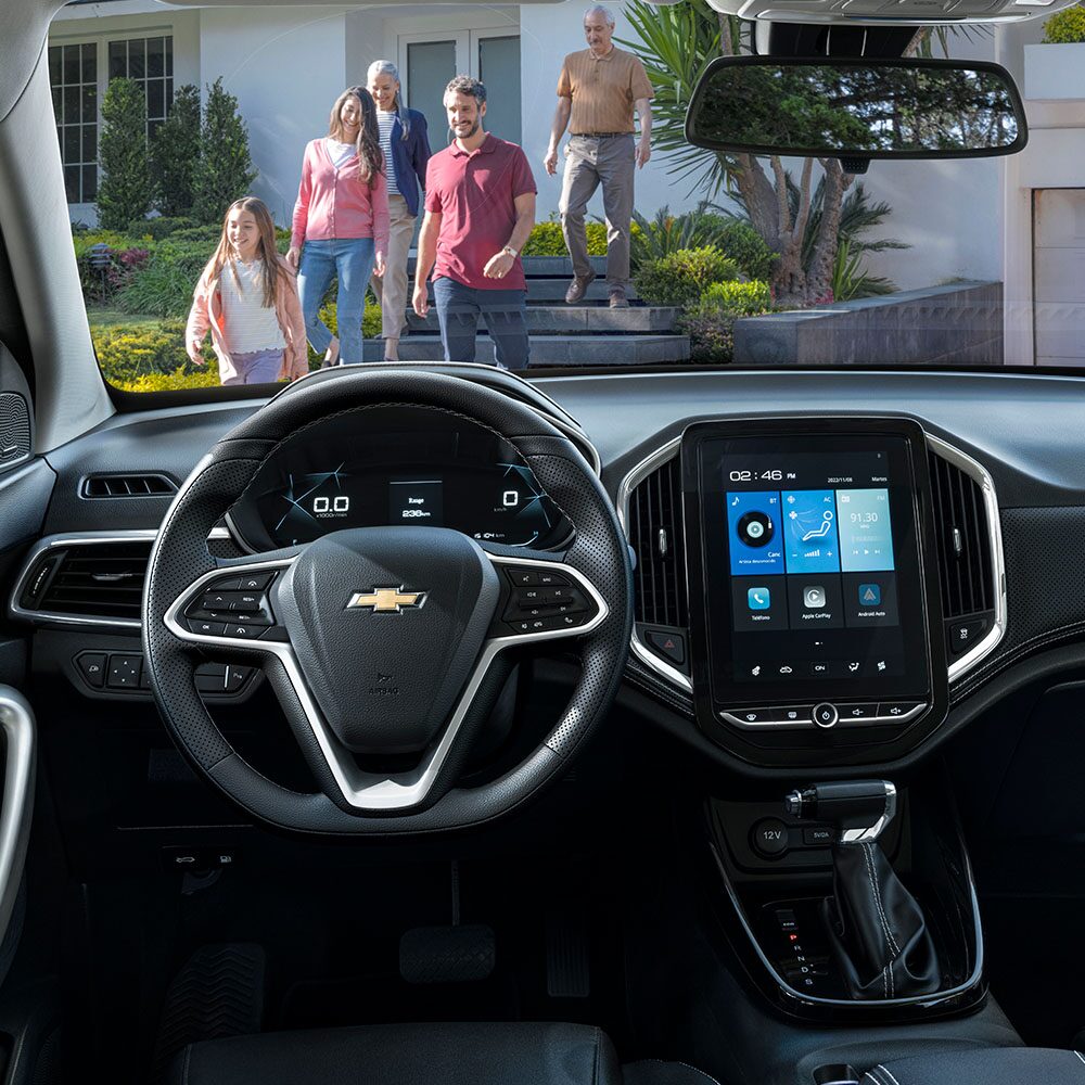 Chevrolet Captiva ICE equipada con pantalla de infoentretenimiento de 10.4 pulgadas