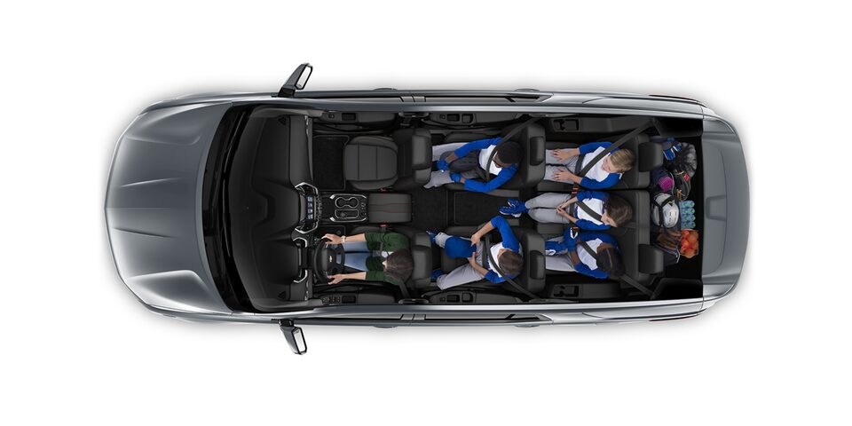 Chevrolet SUV ideal para familias numerosas, con espacio suficiente hasta para 8 pasajeros.