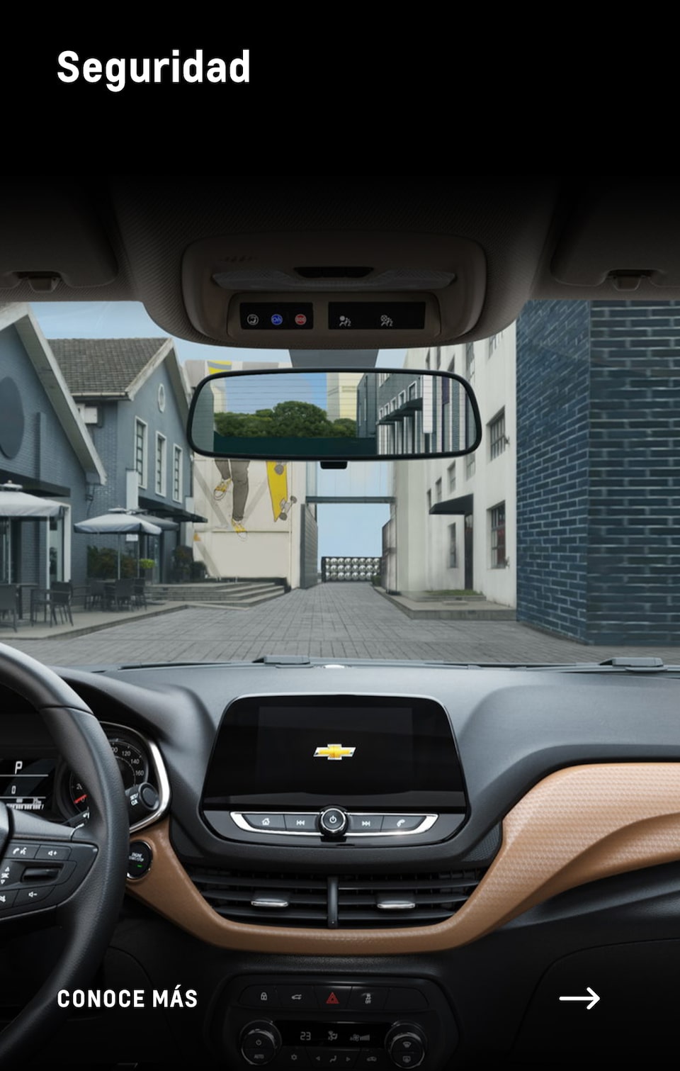 SUV Chevrolet, equipada con servicios de seguridad y protección OnStar con asistencia en accidentes y robo.