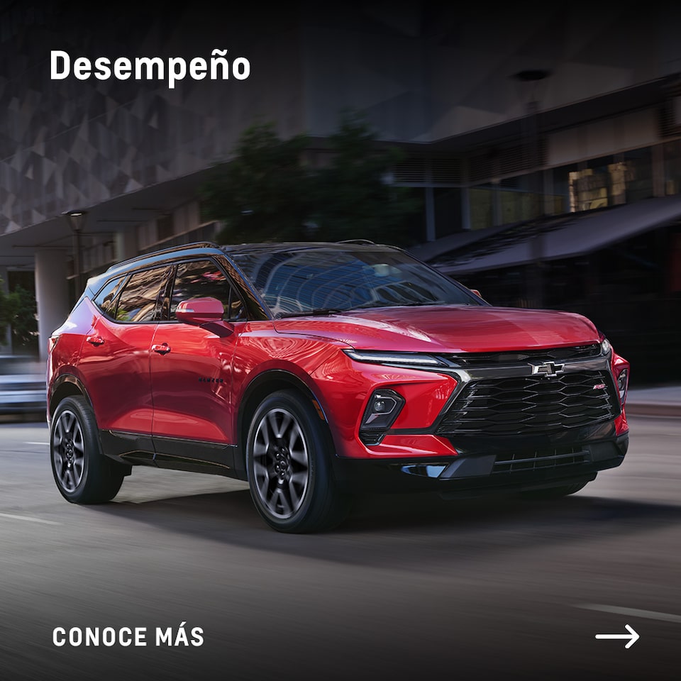 Deslumbra las calles de la ciudad con Chevrolet Blazer, SUV con gran diseño y potencia de transmisión automática.