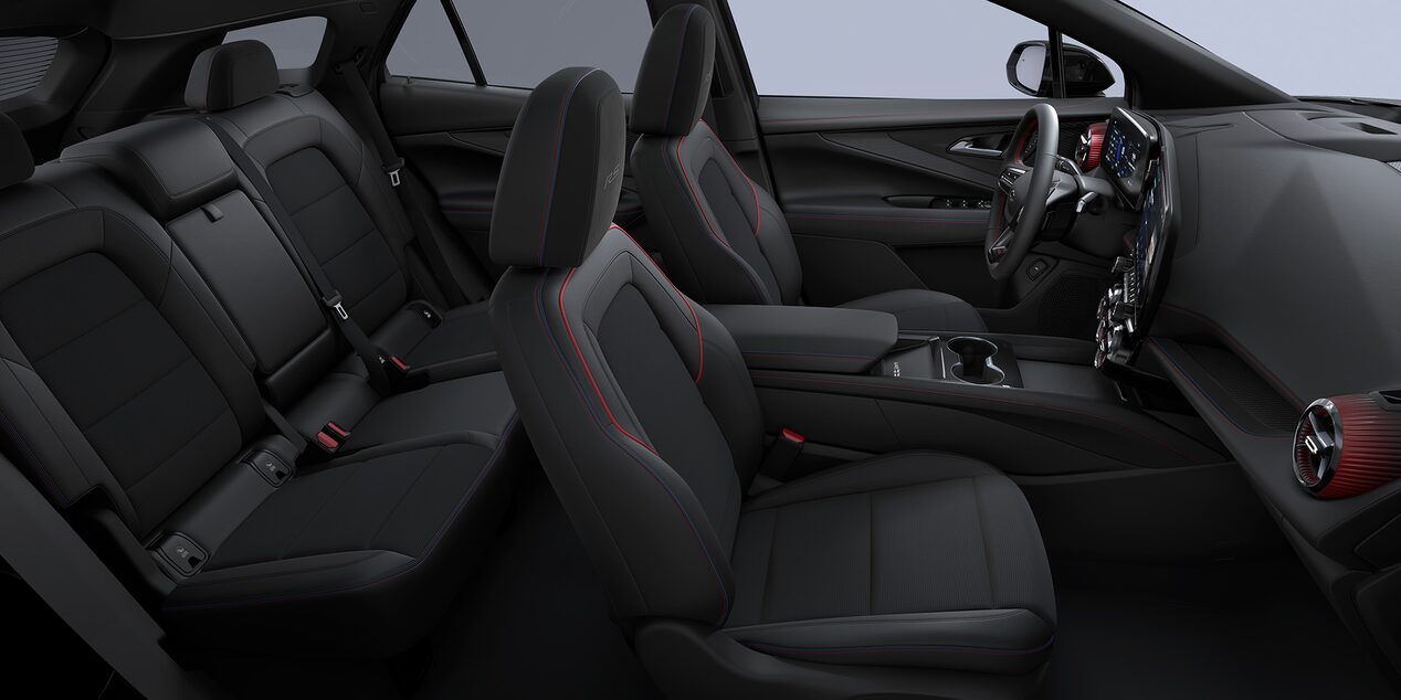 Versión de interior Blazer EV backen black