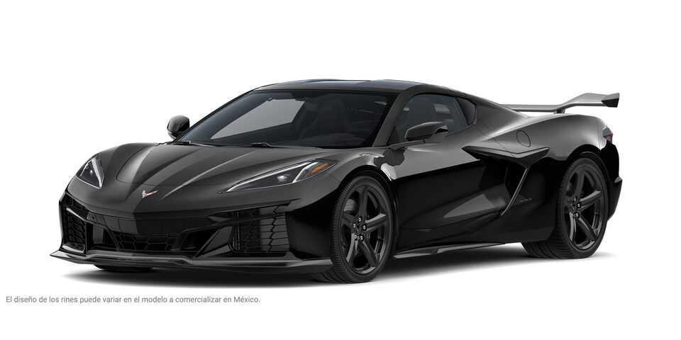 Chevrolet Corvette Z06 2025, auto deportivo de lujo en color Black