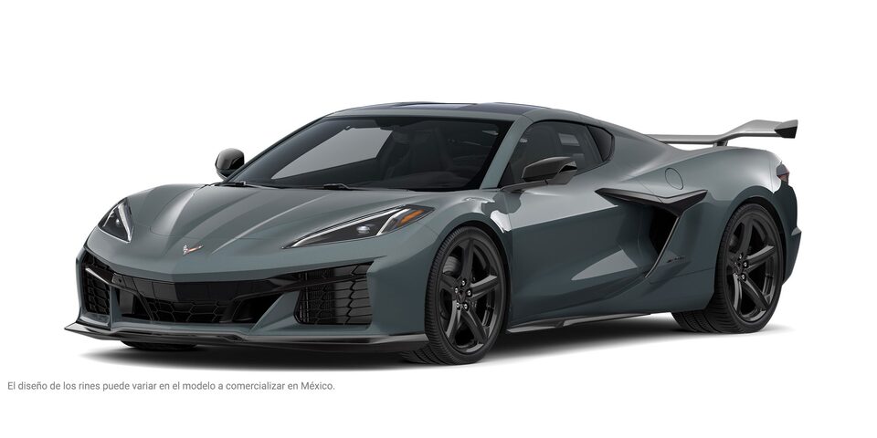 Chevrolet Corvette Z06 2025, auto deportivo de lujo en color Sea Wolf Tri Met