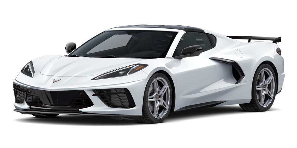 Chevrolet Corvette Stingray 2025 en color artic white