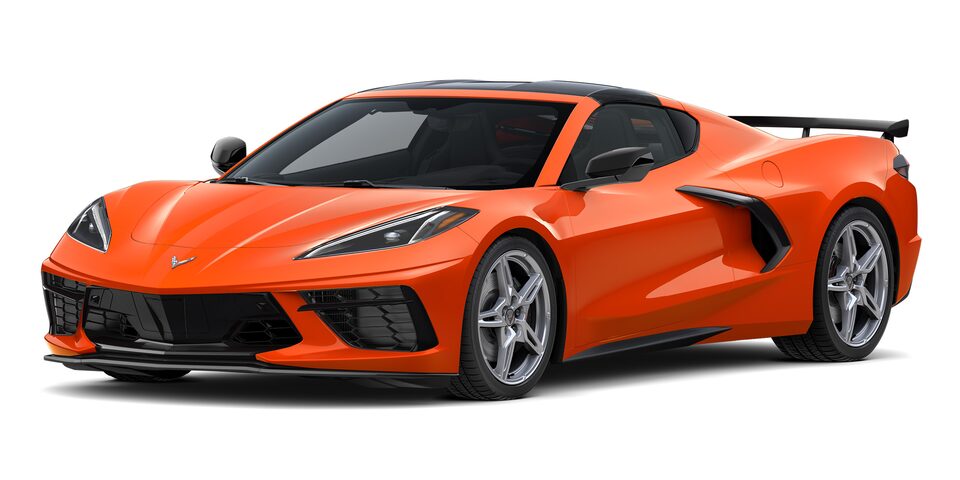 Chevrolet Corvette Stingray 2025 en color high voltage