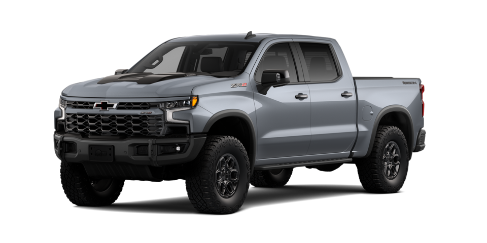 Nueva Chevrolet Cheyenne ZR2 BISON 2025, camioneta pickup color gris mate