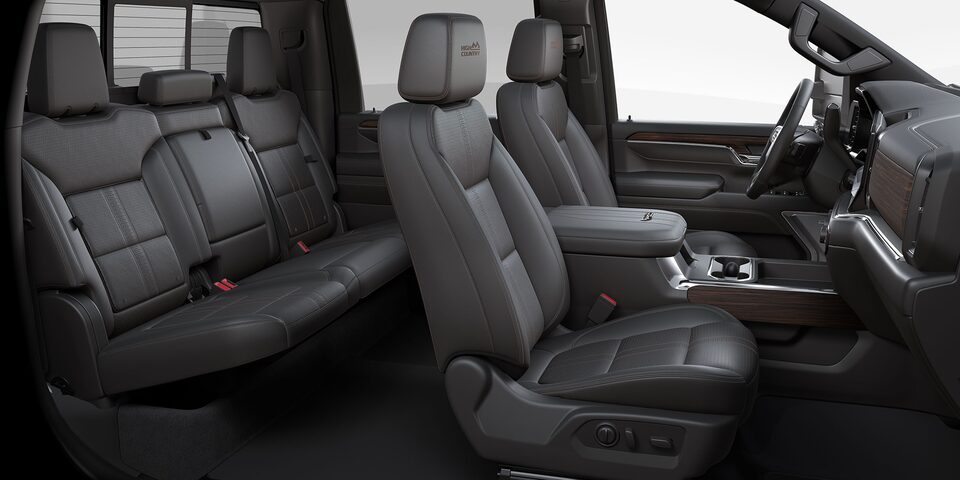 Interior piel negra para Chevrolet Cheyenne 2025, camioneta pickup