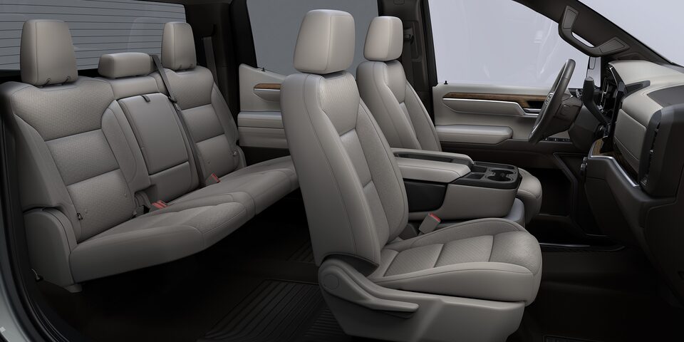 Interior Tela gris claro para Chevrolet Cheyenne 2025, camioneta pickup