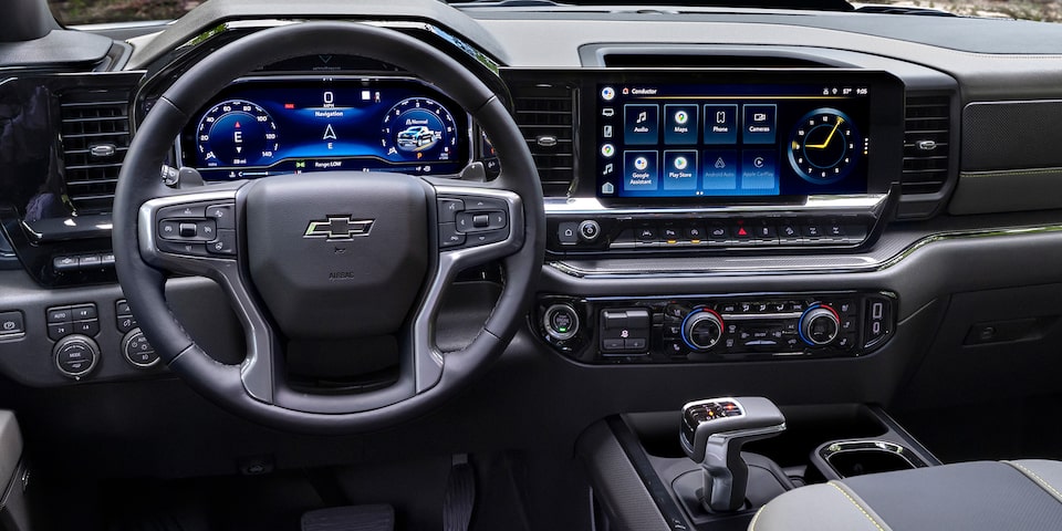 Chevrolet Cheyenne ZR2 Bison 2025, camioneta pickup con conectividad Apple CarPlay y Android Auto inalámbrico