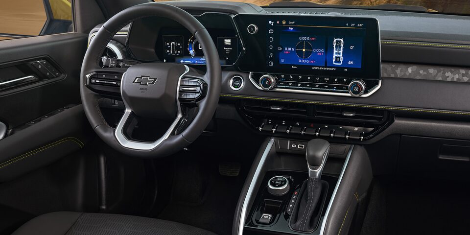 Conectividad de Chevrolet Colorado, camioneta pickup con Google Built-In