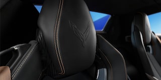 2026 Chevy Corvette Headrests with Corvette Logo