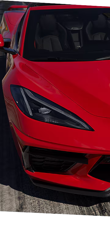 Faro delantero del Chevy Corvette Stingray 2026