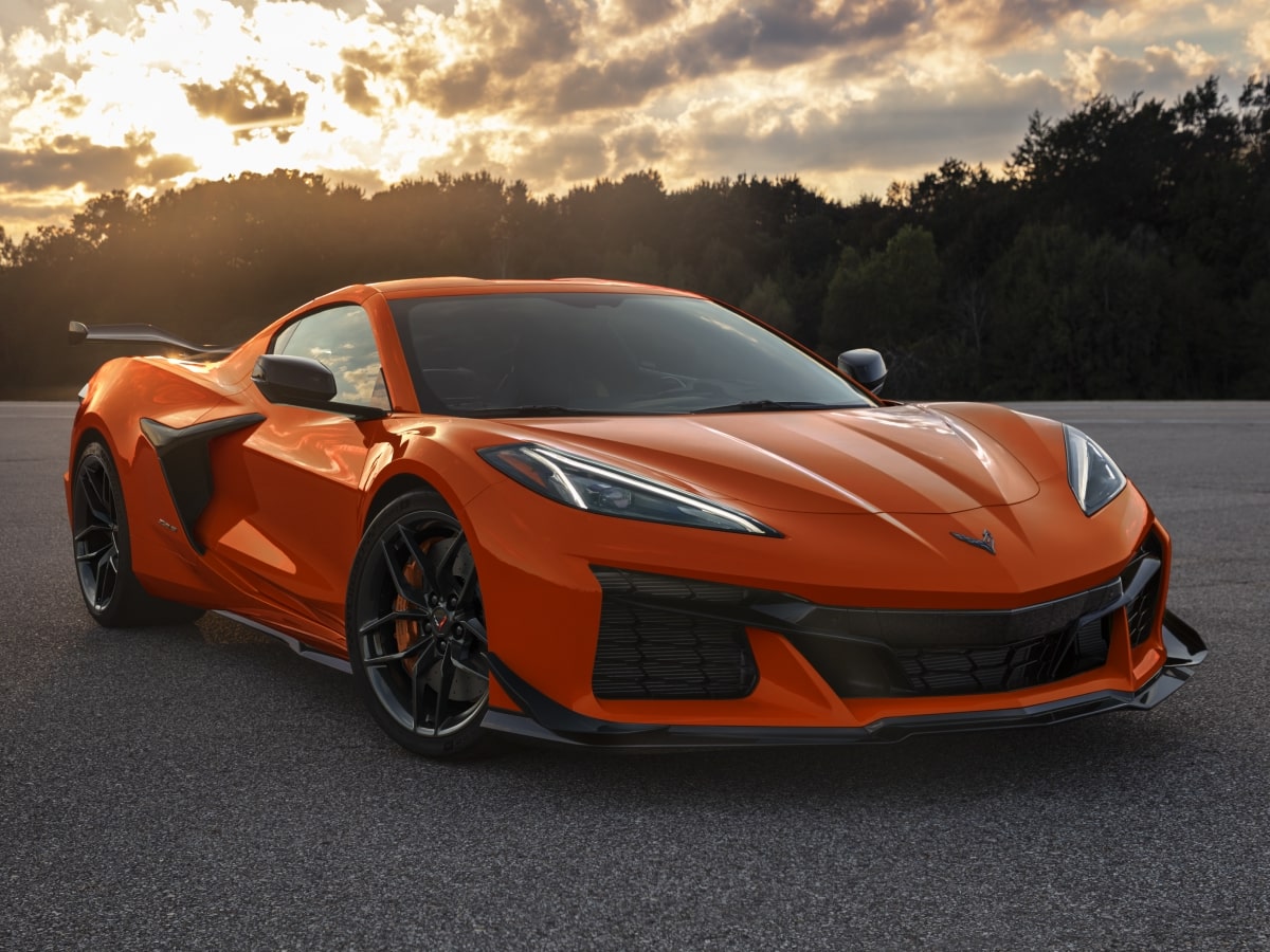 2026 Chevy Corvette Z06 Parked Under Golden Hour Lighting