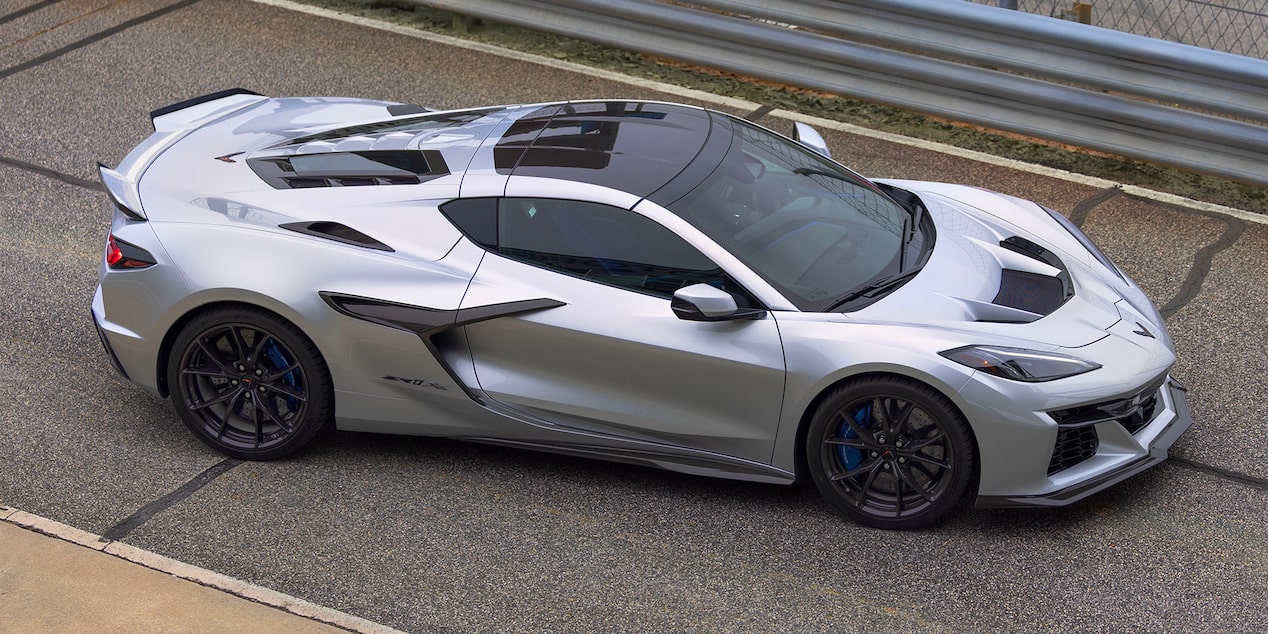 2026 Chevy Corvette ZR1X Parked Near Guard Rails